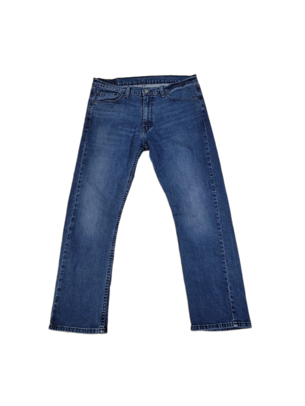 Levi's 513 Jeans Straight Leg Blue Cotton Elastane Blend Size 34/30